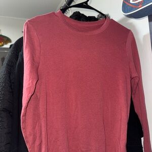 a new day Long Sleeve Crew Neck Shirt - Rose